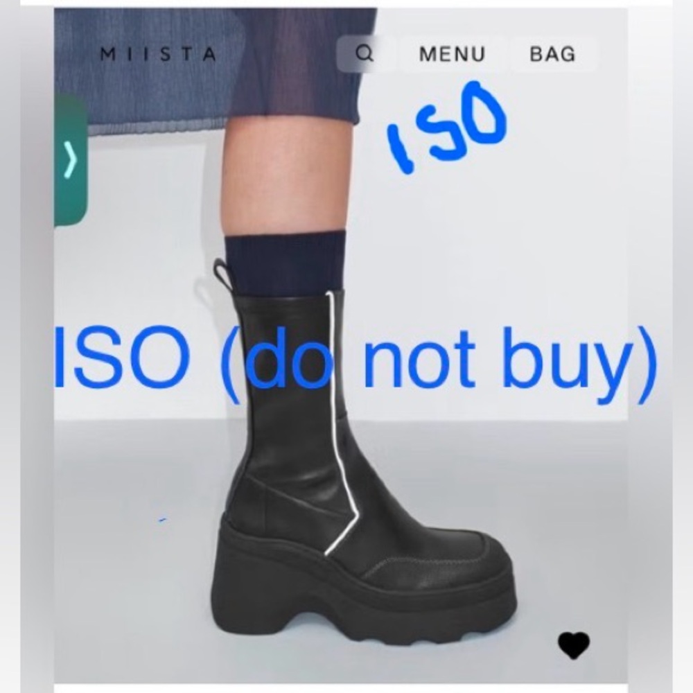 DO NOT BUY; in search of Miista Black Stretch Leather Deandra Boots